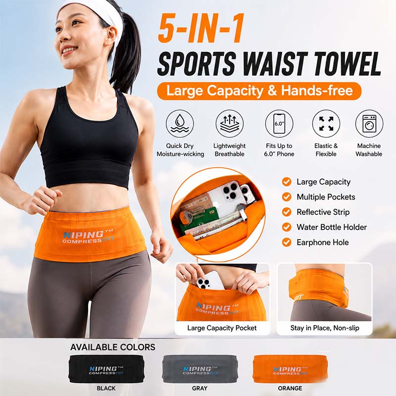 Running Belt Waist - Running Waistband Invisible Anti-slip Phone Holder