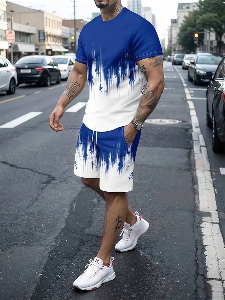 Men Women Gradient Texture T-s - Running Gear ulasan dan harga