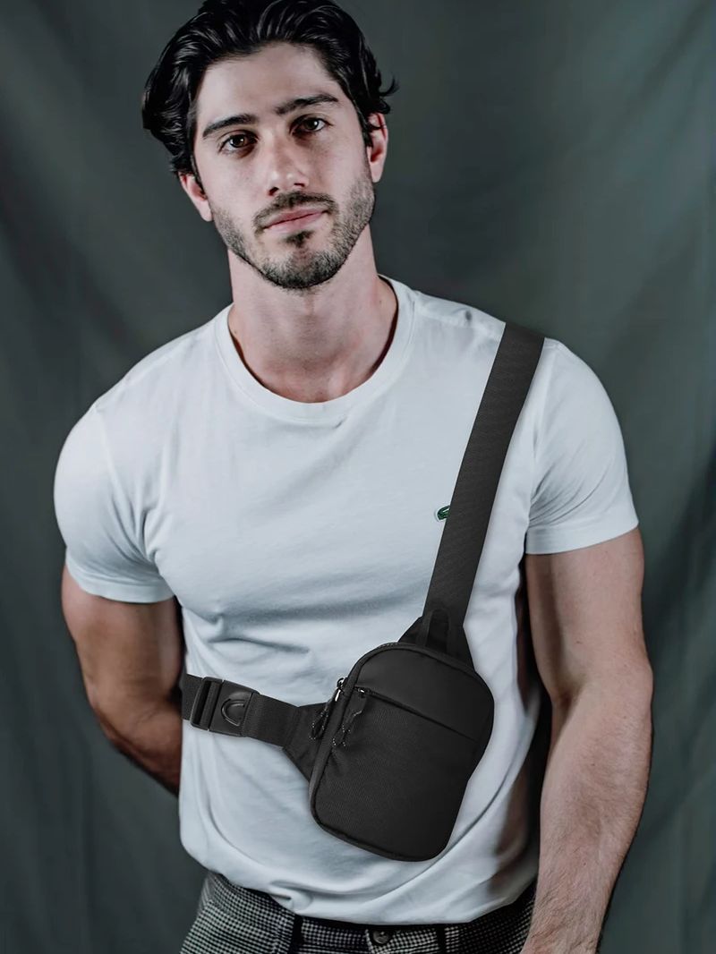 Casual Men Shoulder Chest Bag  - Running Belt Waist ulasan dan harga