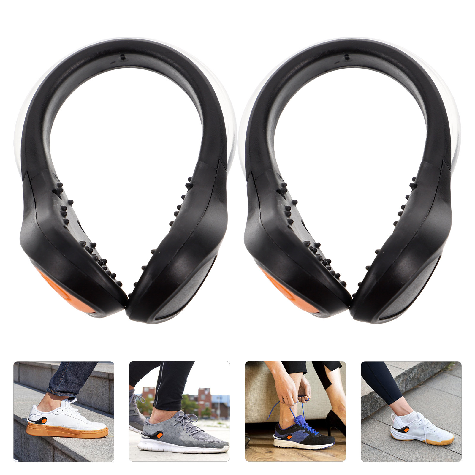 2Pcs LED Shoe Clip Lights Nigh - Running Gear For Night ulasan dan harga