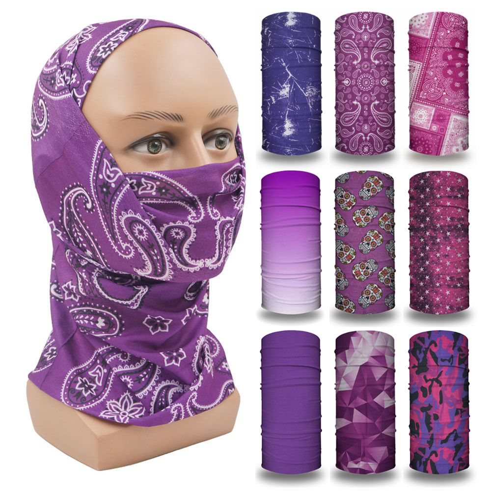 Purple Balaclava Women Running - Head Gear Running ulasan dan harga