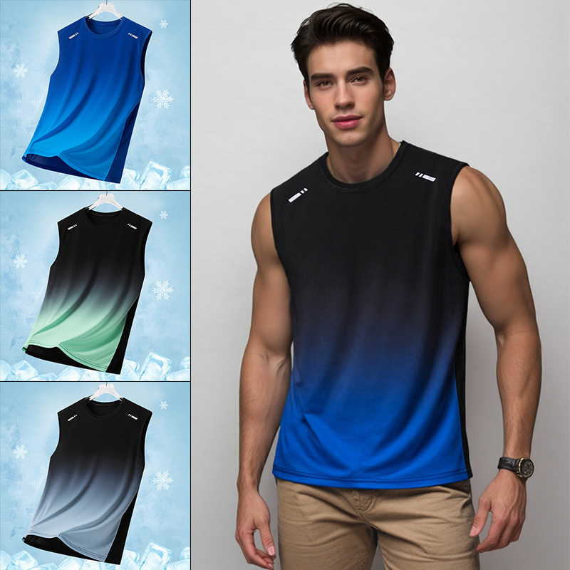 Men Gradient Sports Vest Light - Running Gear ulasan dan harga