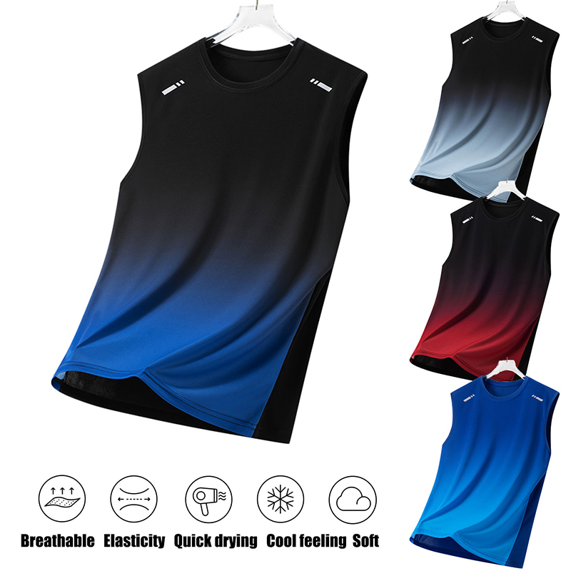 Men Gradient Sports Vest Light - Running Gear ulasan dan harga