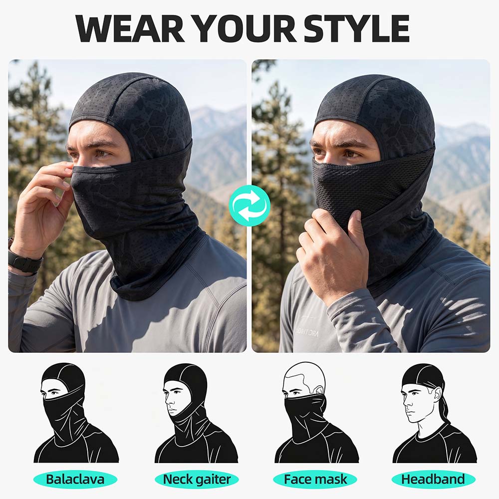 Breathable Balaclava Cap Full  - Head Gear Running ulasan dan harga