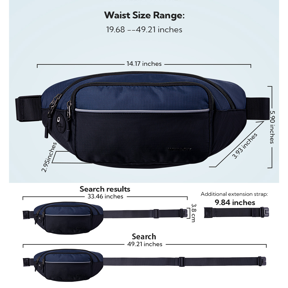 WATERFLY Fanny Pack Waist Bag  - Running Belt Waist ulasan dan harga