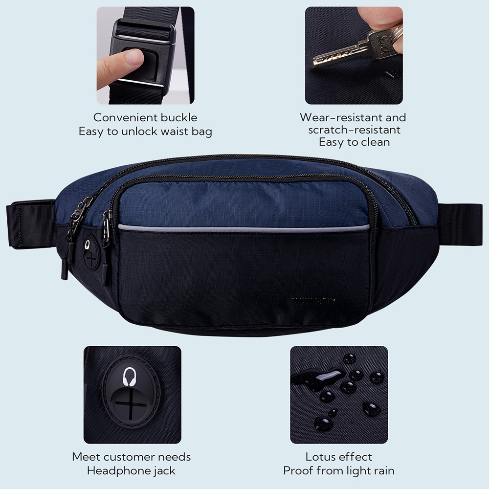 WATERFLY Fanny Pack Waist Bag  - Running Belt Waist ulasan dan harga