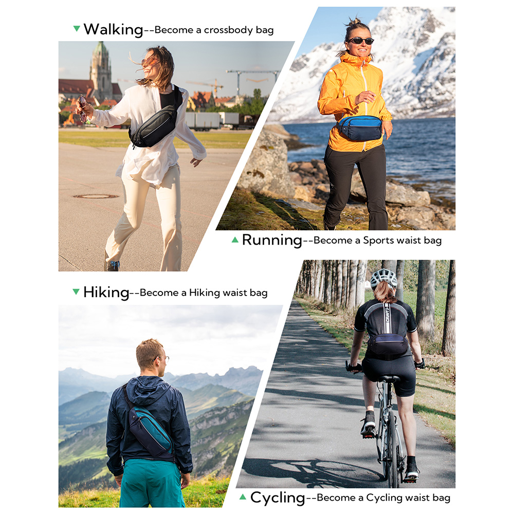 WATERFLY Fanny Pack Waist Bag  - Running Belt Waist ulasan dan harga