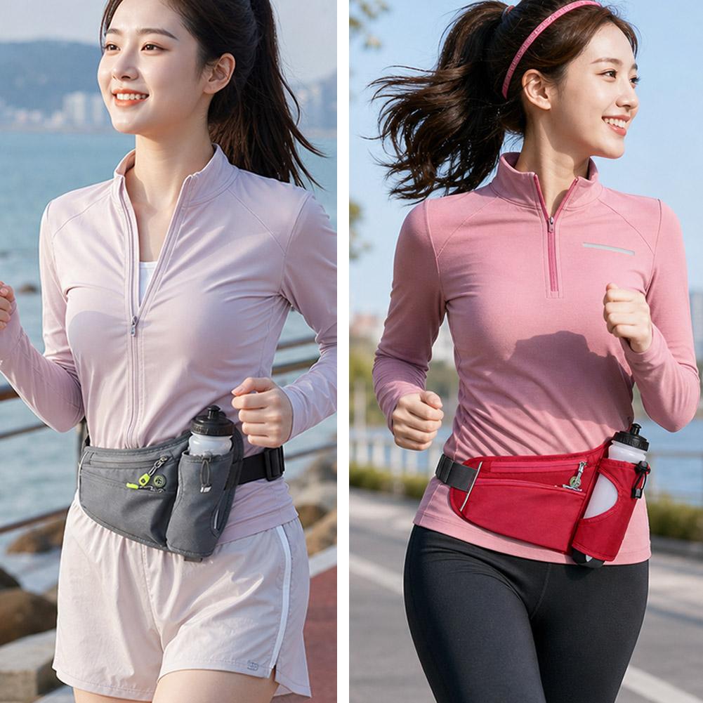 Fanny Pack with Water Bottle H - Running Belt Waist ulasan dan harga