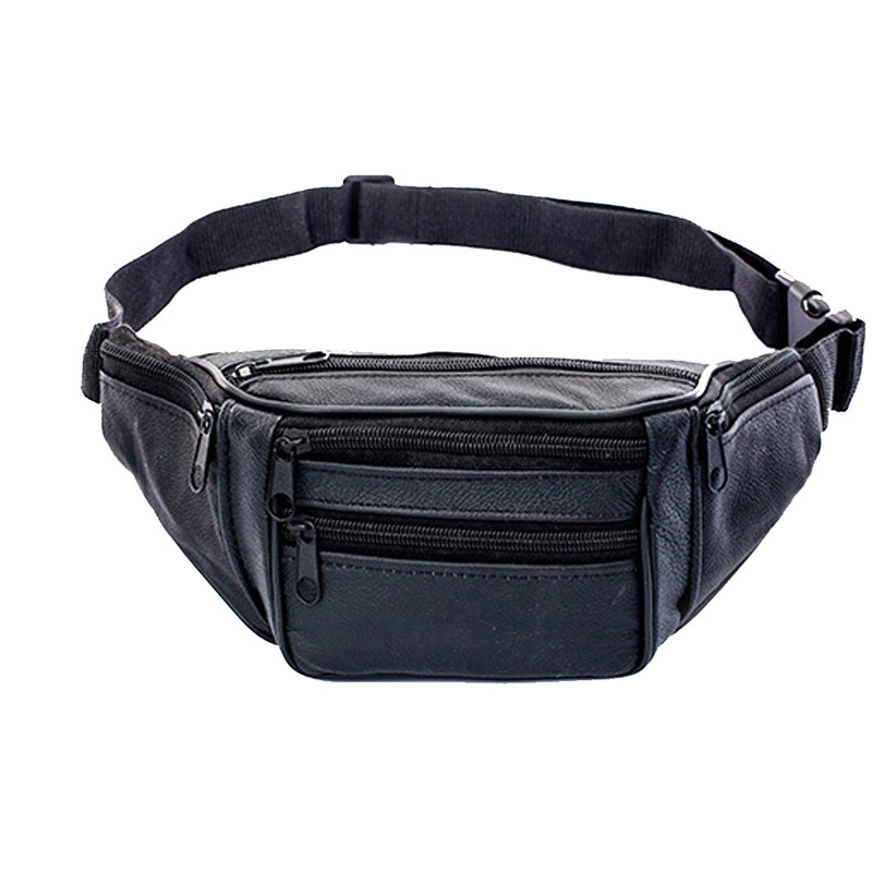 Leather Men Waist Chest Bag Th - Running Belt Waist ulasan dan harga